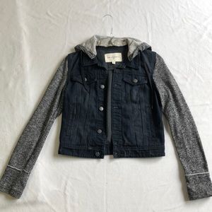 Nordstrom jean jacket hoodie